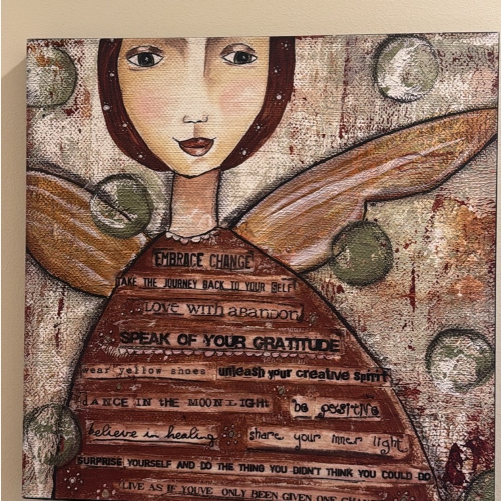Kelly Rae Roberts “Embrace Change” 16 x 16